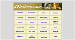 Desktop Screenshot of 101science.com